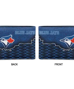 Alternative view of Toronto Blue Jays Wallet - Tribal Fade Fusion Blue Black