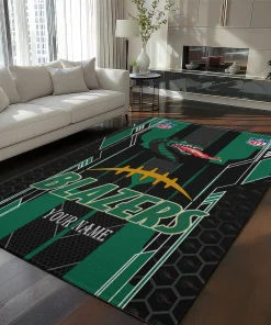 UAB Blazers Rug - Personalized Football Laces Green