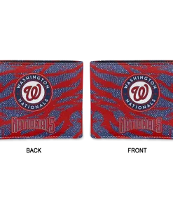 Alternative view of Washington Nationals Wallet - Abstract Stripes Red