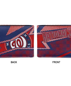Alternative view of Washington Nationals Wallet - Arrow Mesh Red