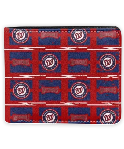 Washington Nationals Wallet - Block Pattern Crocs Red