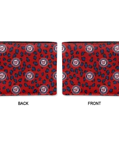 Alternative view of Washington Nationals Wallet - Leopard Texture Red