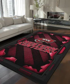 Western Kentucky Hilltoppers Rug - Torn Mesh Red